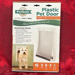 Plastic pet door